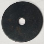 alte antike Rosette, 23 mm, Eisen dunkel gerostet